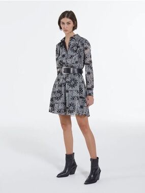 The Kooples Short Bandana Print Shirt Dress